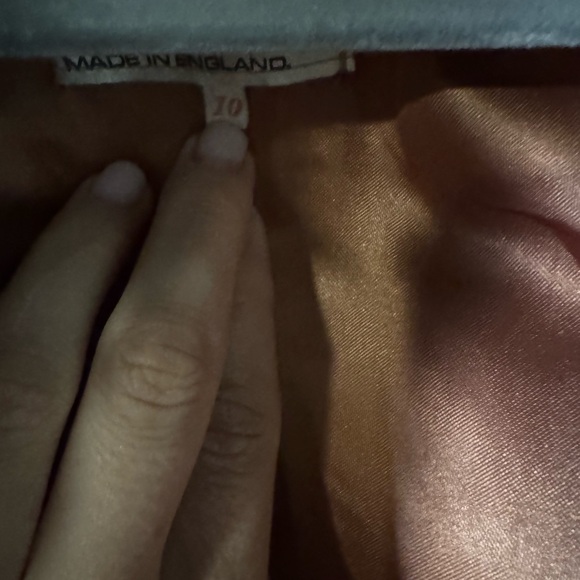 Brown Leather and Suede Jacket with fur trim silk lined - Picture 5 of 11